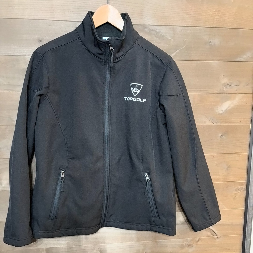 Top Golf HPI Direct Women’s Soft Shell Mock Neck Jacket in Black, Size Large